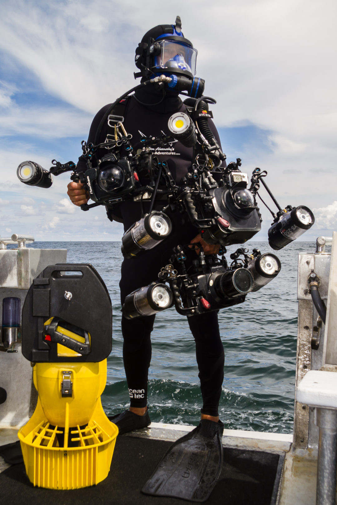 PASSIONATE SHARK CRUSADER CHOOSES OCEAN TEC WETSUITS Ocean Tec Wetsuits and Rashguards Made